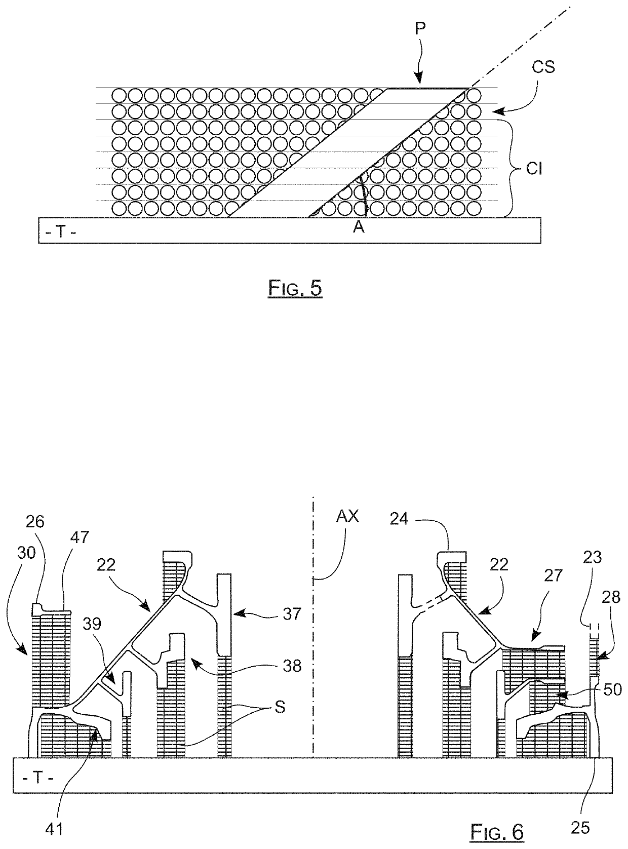 Optimisation of supports for the additive manufacturing of a component