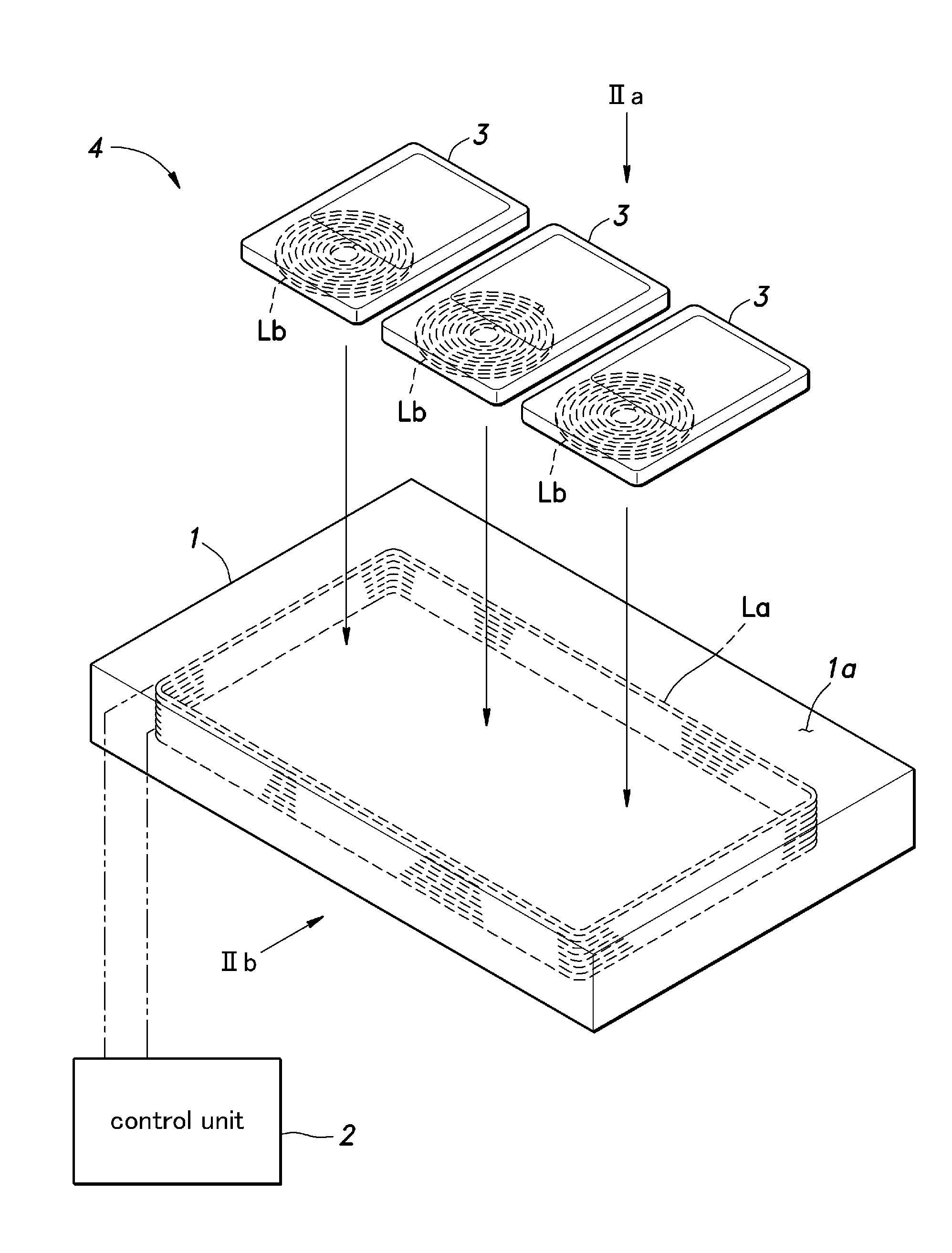 Contactless electric power feeding system