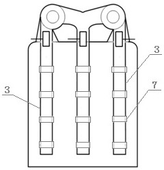 A molten salt storage tank heat exchange system