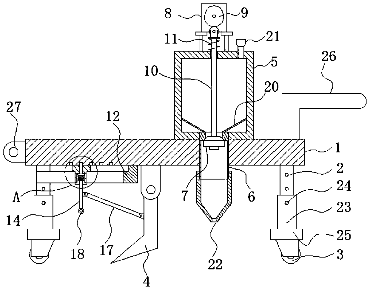 Soil-turning fertilization equipment