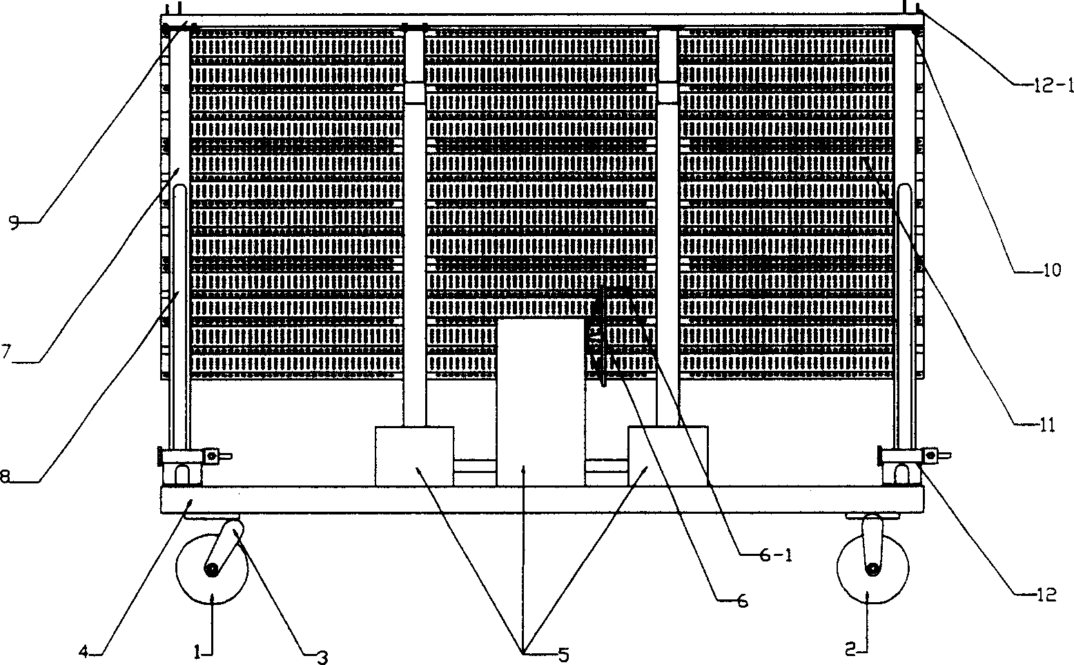 Lifting moving windproof net device