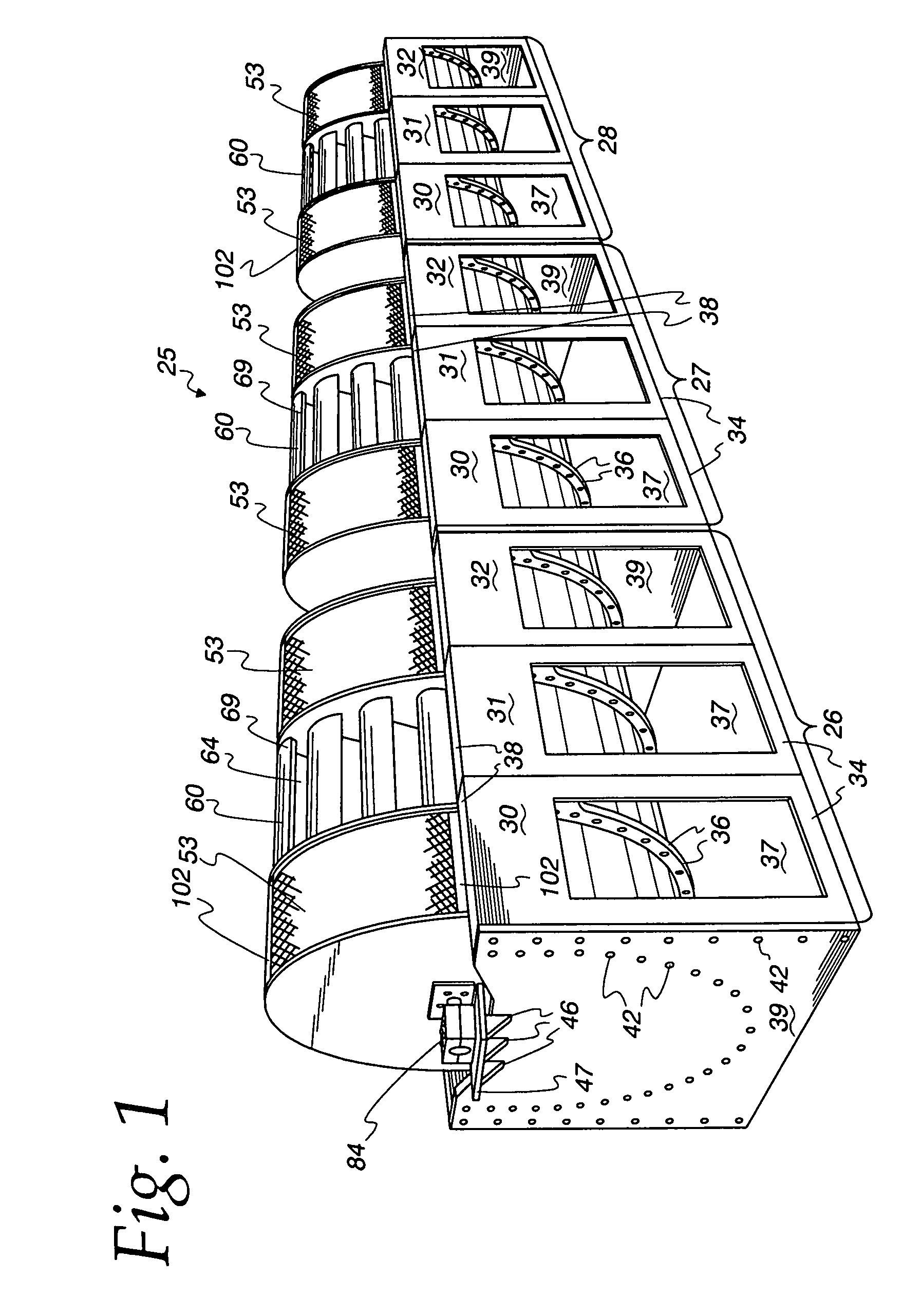 Variously configurable rotating biological contactor and prefabricated components therefor