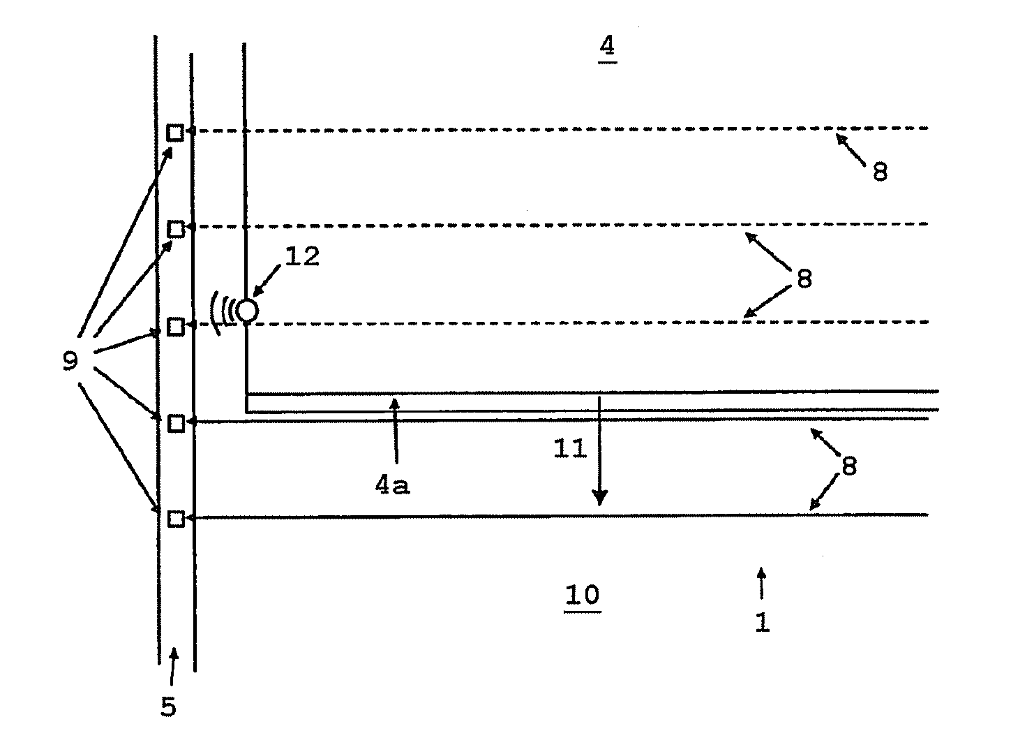 Safety system for safeguarding a moving, guided motion element against unwanted collisions