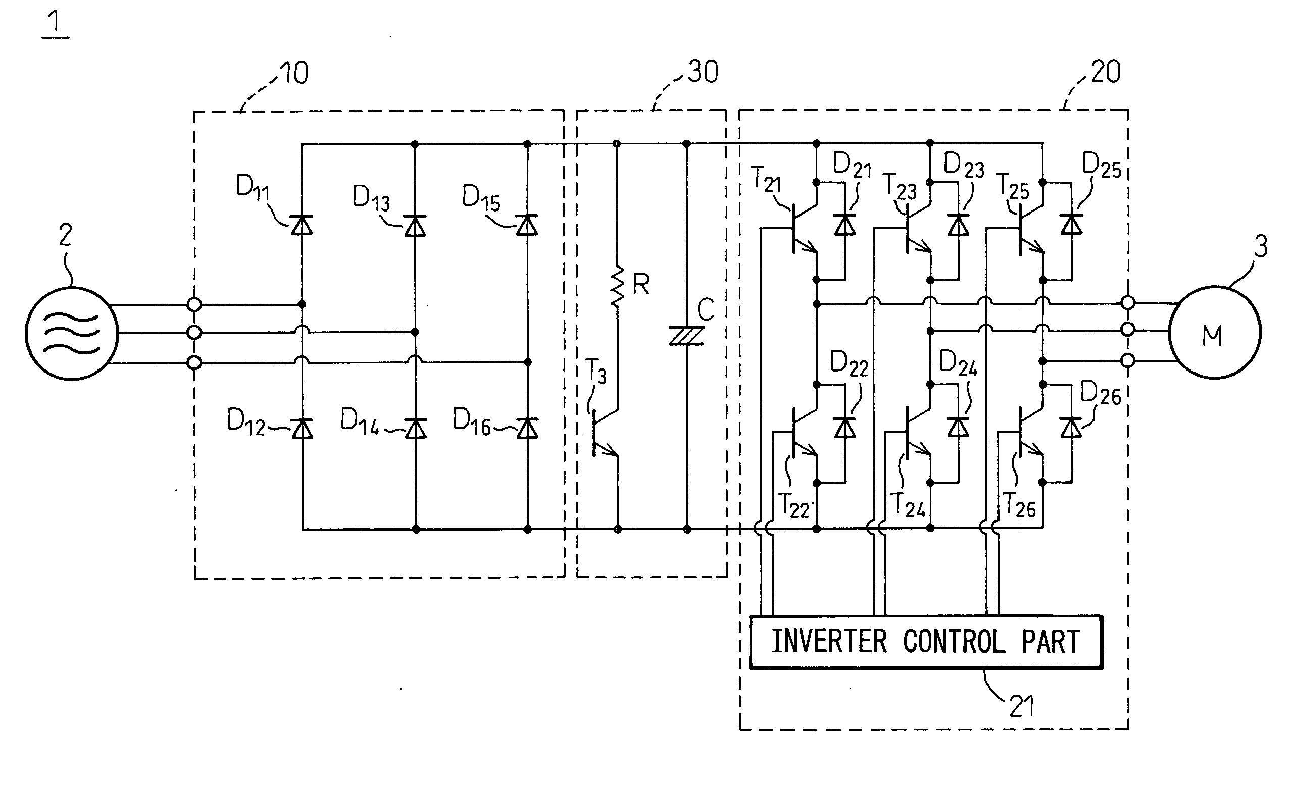 Converter apparatus, inverter apparatus, and DC link voltage control method