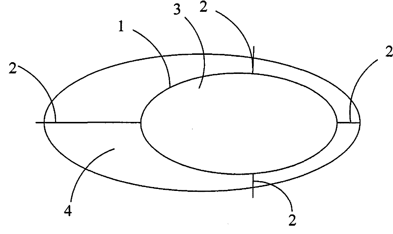 A kind of laser cutting method of lens