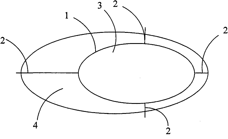 A kind of laser cutting method of lens