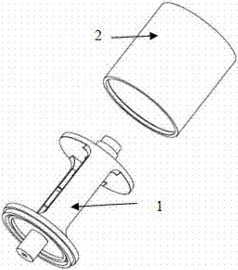 Self-centering press fitting device applied to long-span double-interference structures