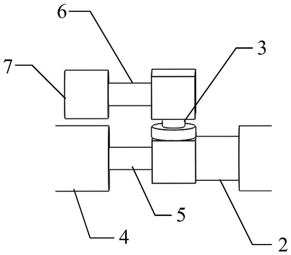 Clamping device for electrical contact of isolating switch