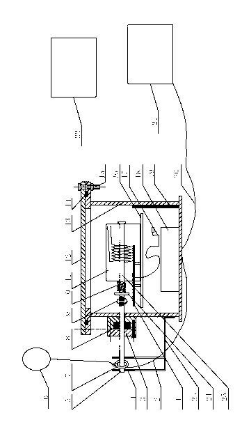 Underwater releasing and recovering device at regular time