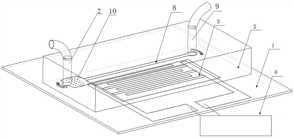 A kind of surface acoustic wave-based miniature bacterial lysis reactor and bacterial lysis method