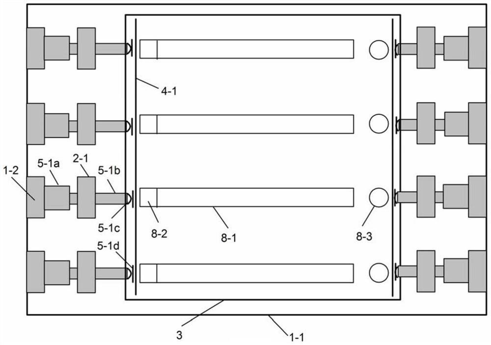 Three-dimensional similarity test device and test method for mining of inclined coal seam with adjustable confined aquifer inclination angle