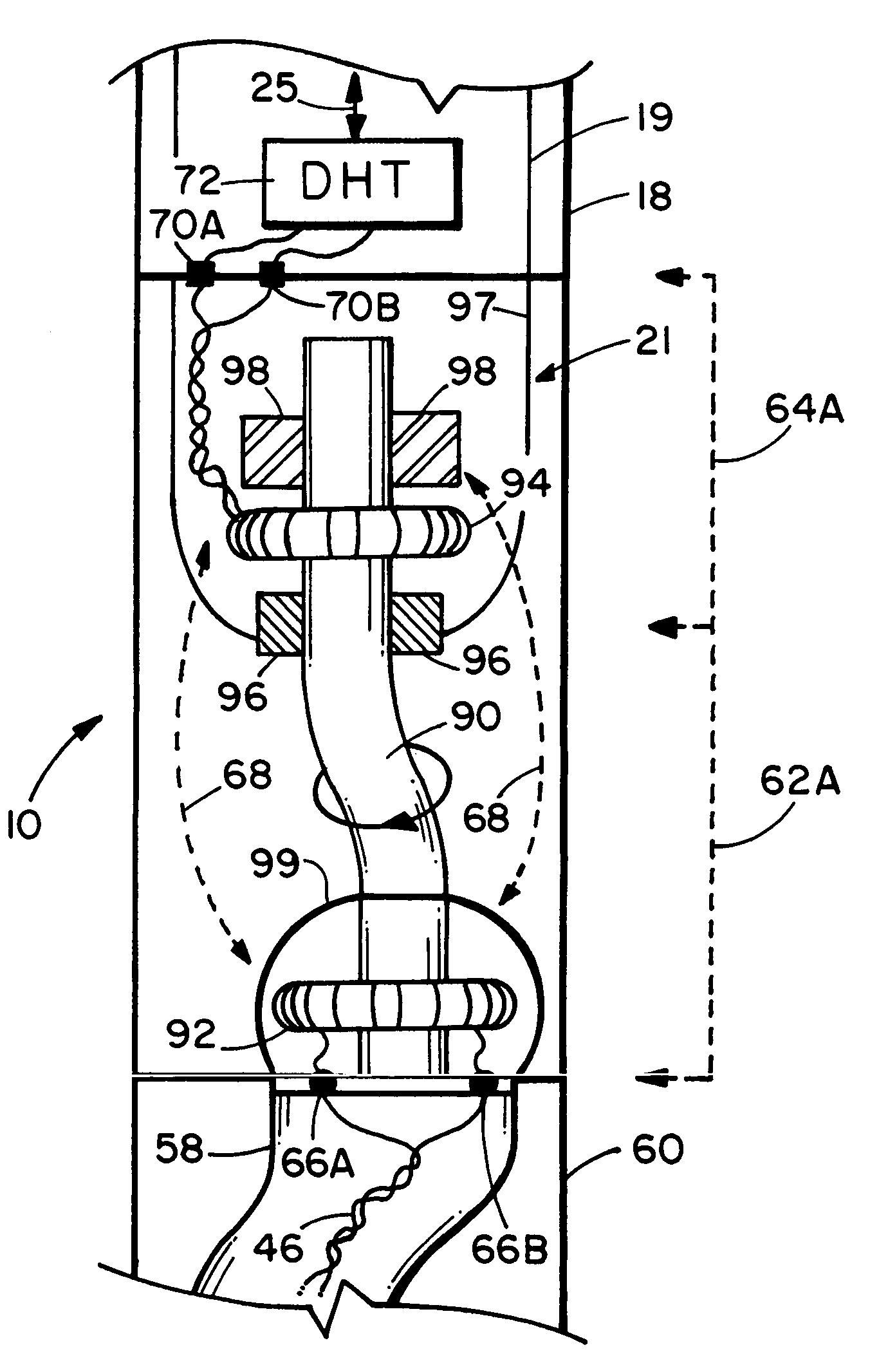 Method and apparatus for transmitting sensor response data and power through a mud motor