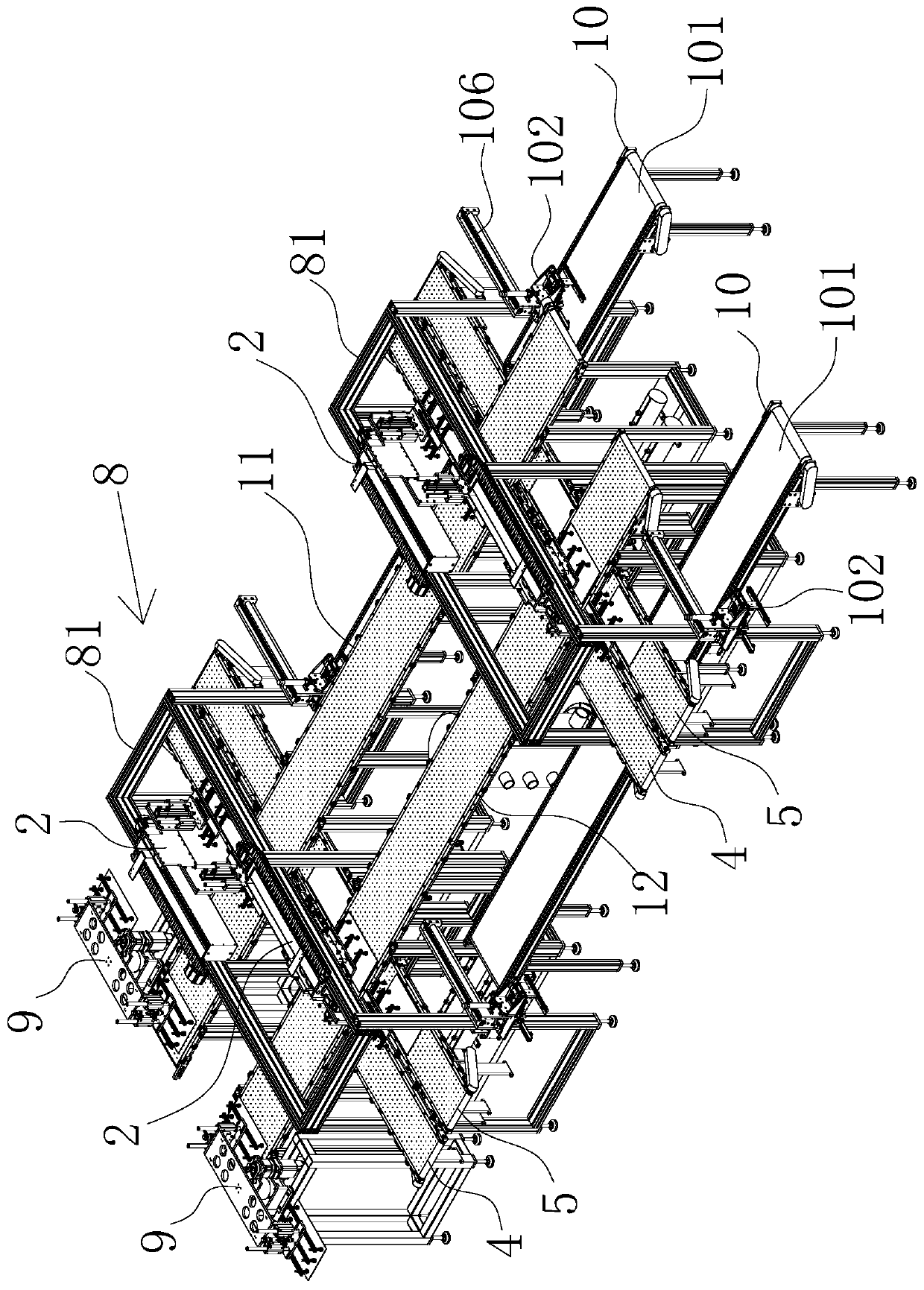 Integrated mold stack conveying system