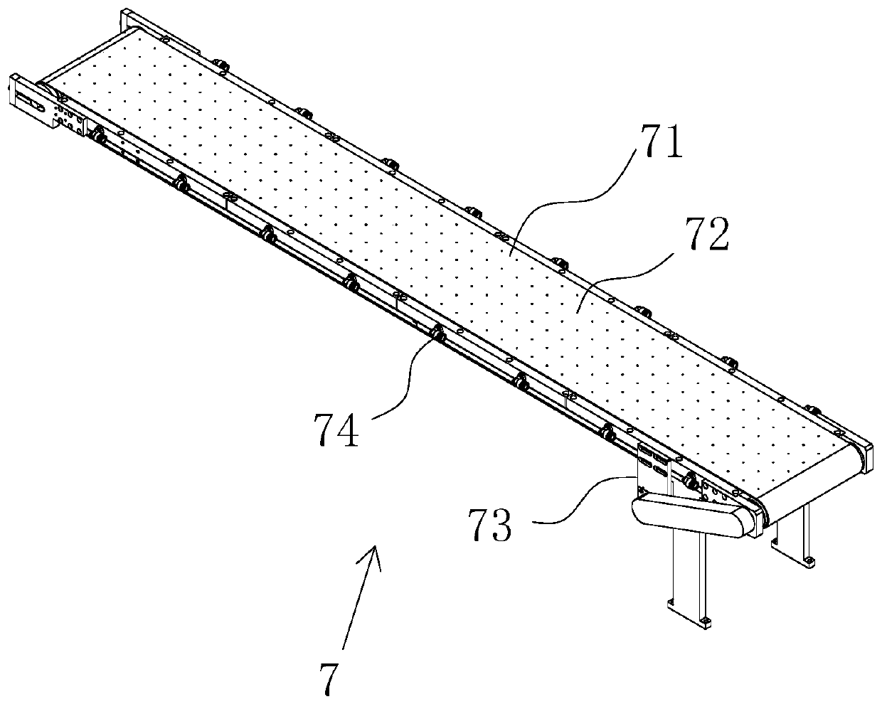 Integrated mold stack conveying system