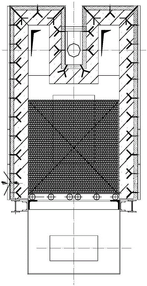 Single heat-storing nozzle device