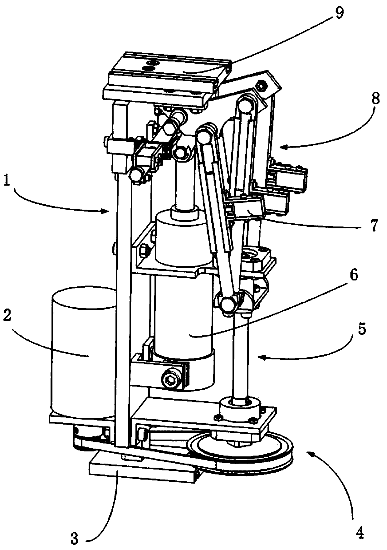 Active and passive hybrid type artificial limb knee joint