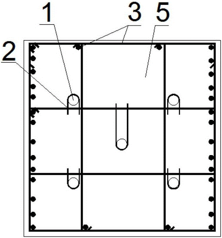 Static crushing structure for removing concrete and construction method thereof