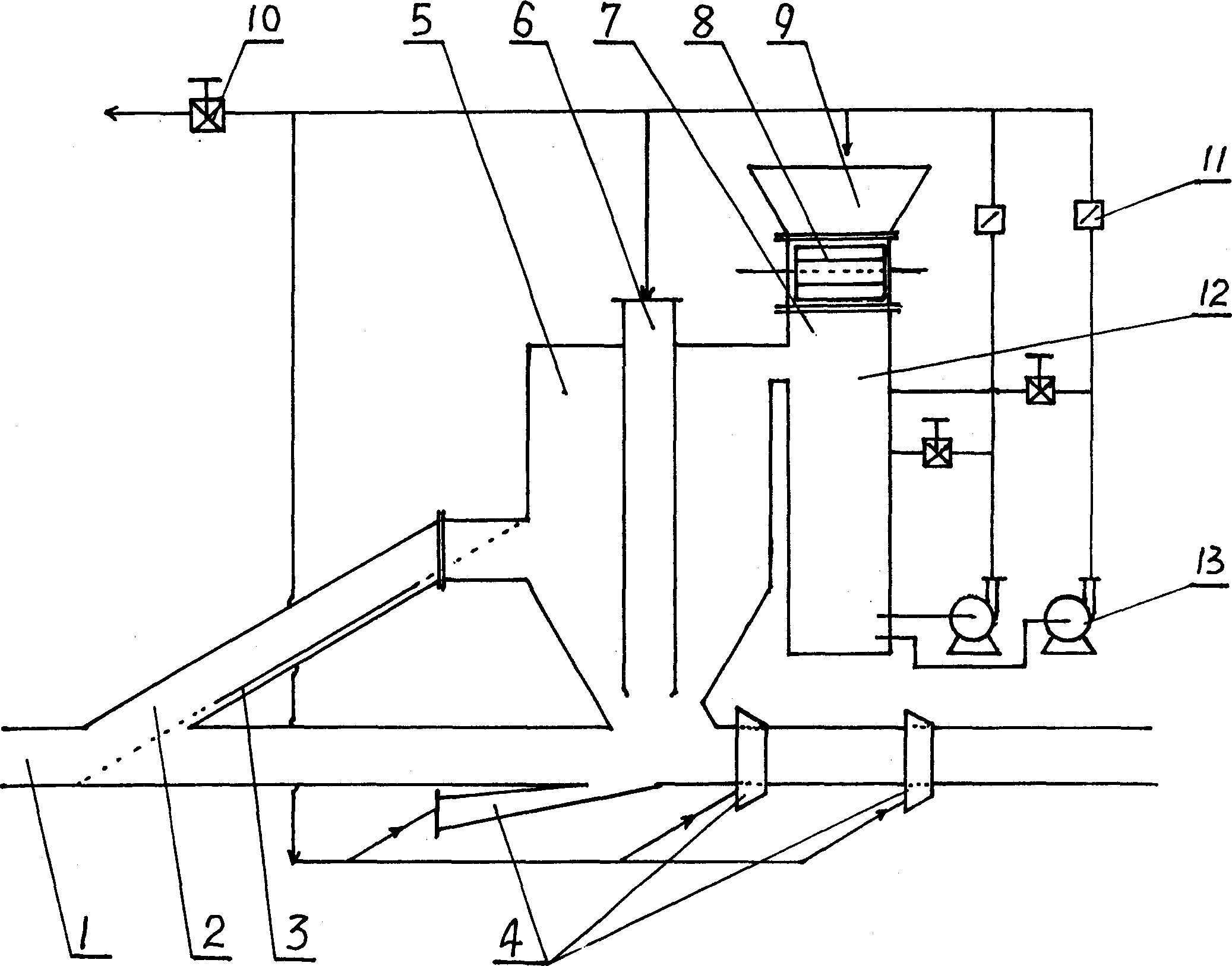 Relay pressurizing method and device for long distance pipeline transport solid/liquid mixture