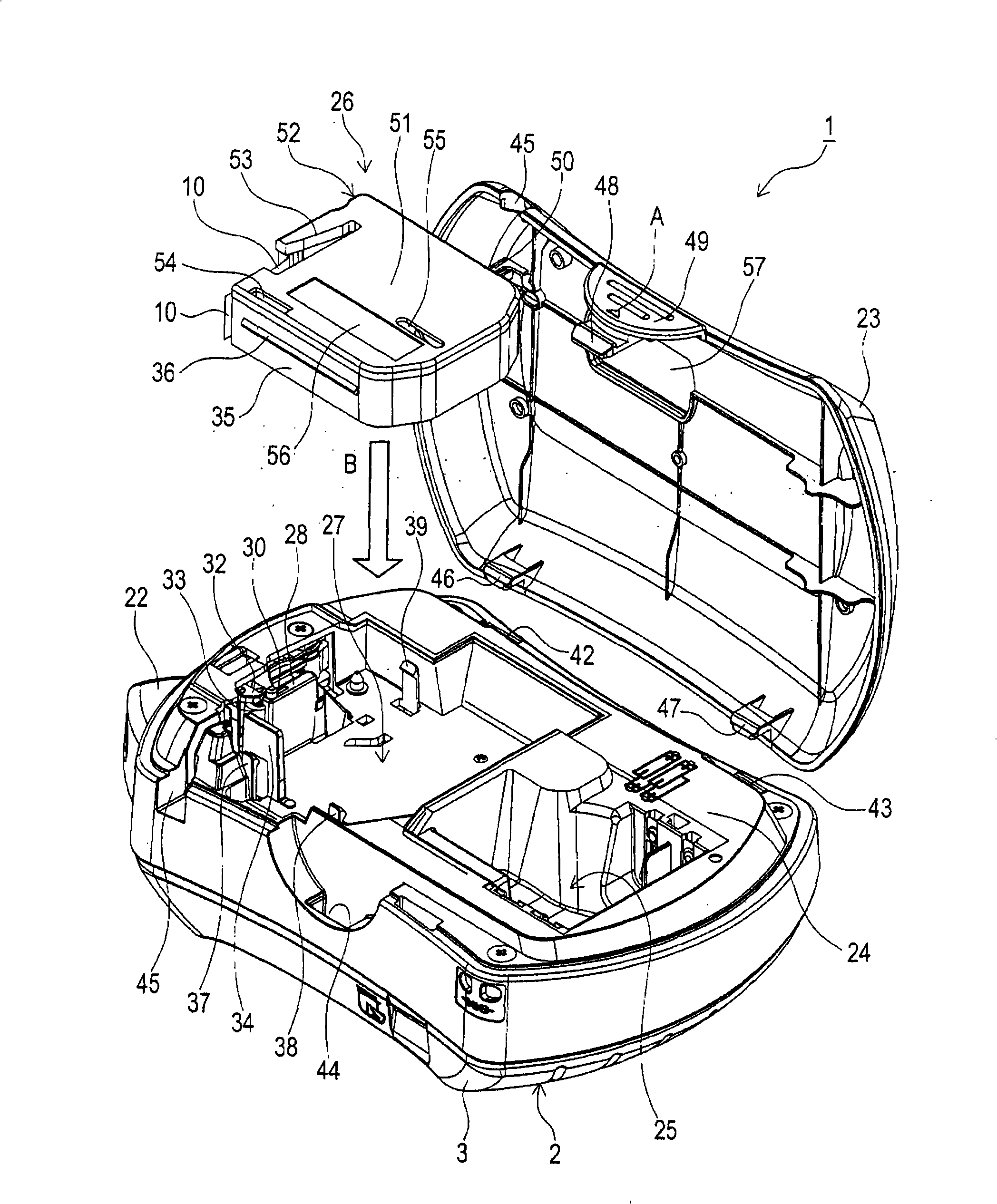 Lettering tape, tape cassette, tape printer