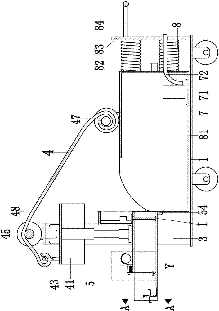 Automatic cleaning and collecting vehicle special for pig house excrement treatment