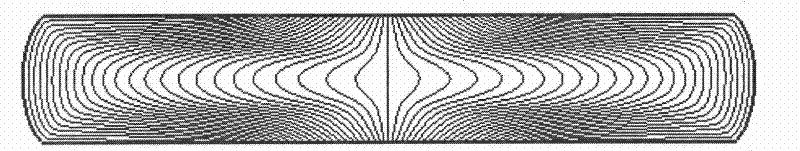 Method for controlling isothermal precision formed forging flow line of complicated disk cake forging