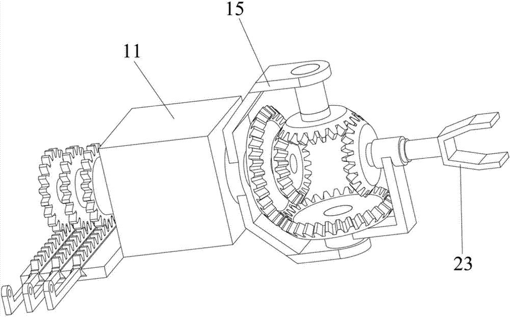 Improved structure of manipulator operation machine