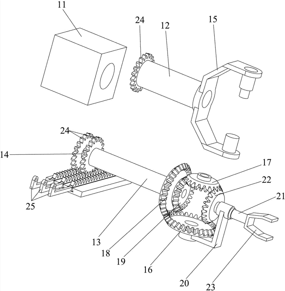 Improved structure of manipulator operation machine