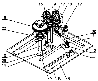 Glass plate processing device