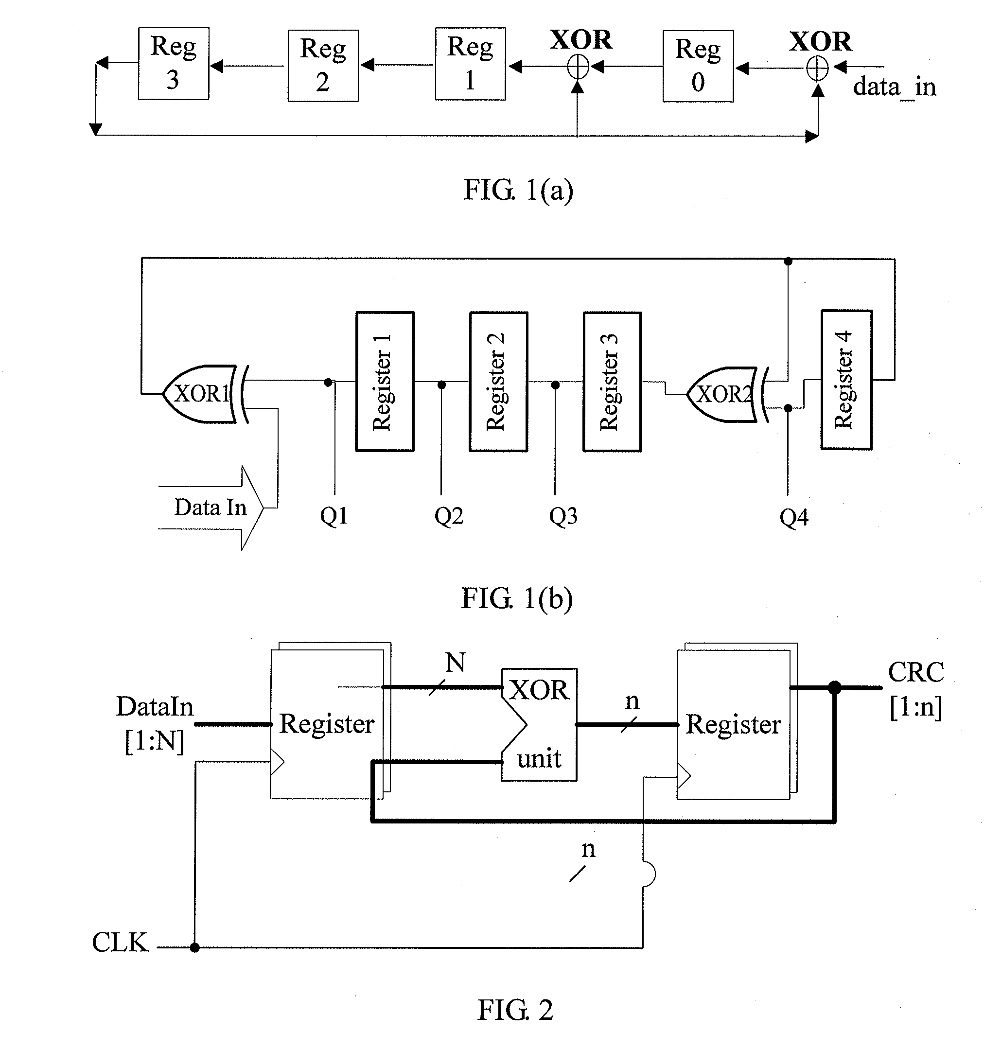 Method and device for implementing cyclic redundancy check codes