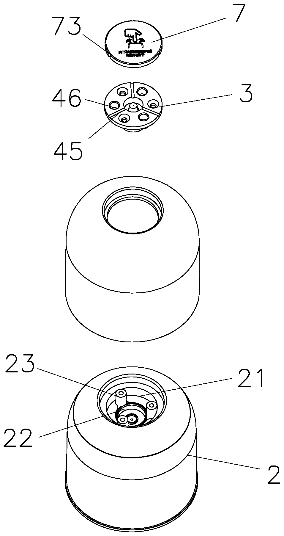 Safe heating vacuum cup