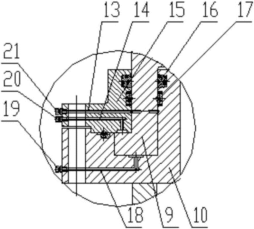 Azimuth rotation static-pressure support system of tower solar thermal power generation heliostat