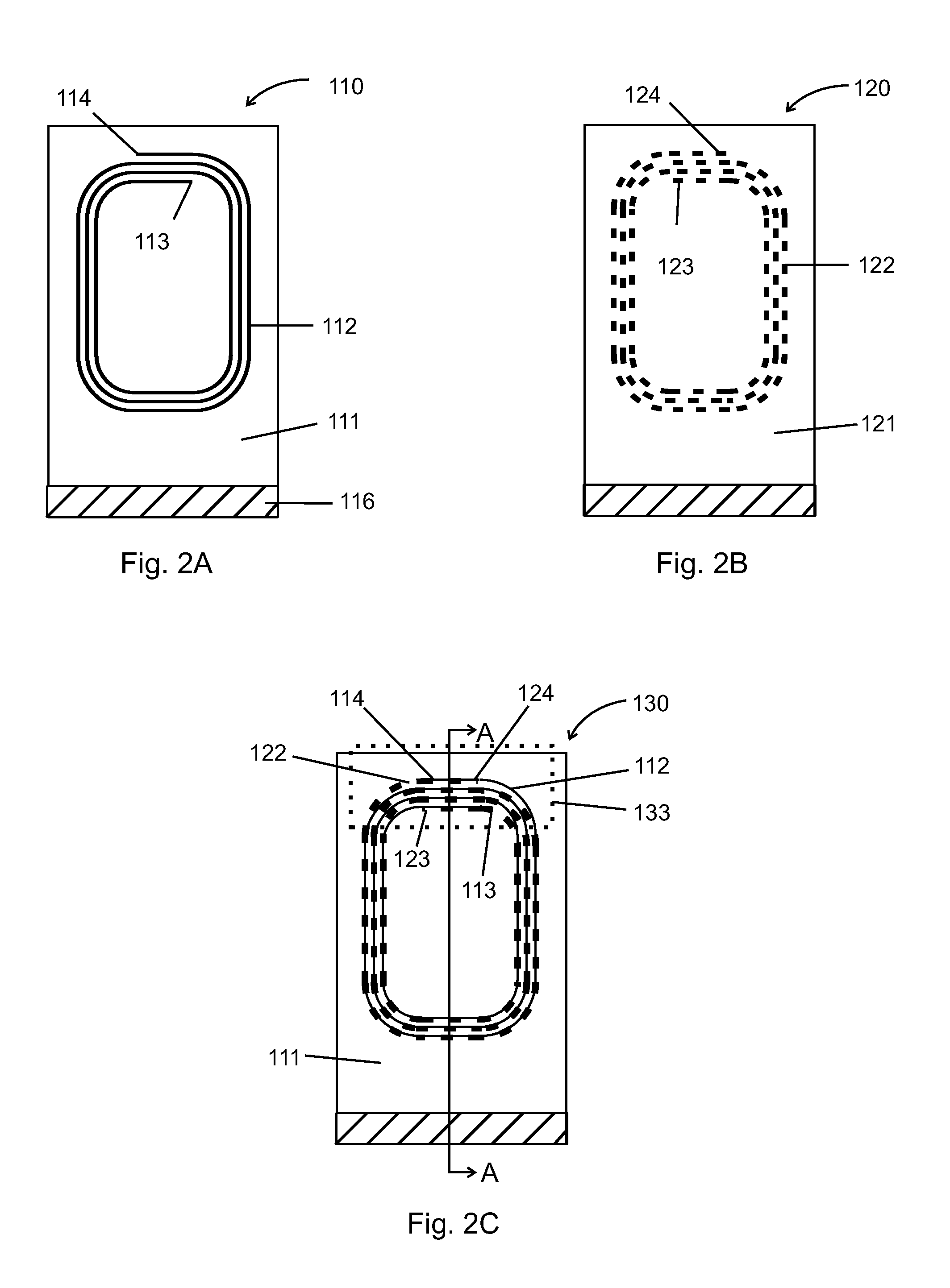 NMR spiral RF probe coil pair with low external electric field