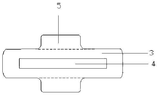 Sanitary pad body made from kapok fiber