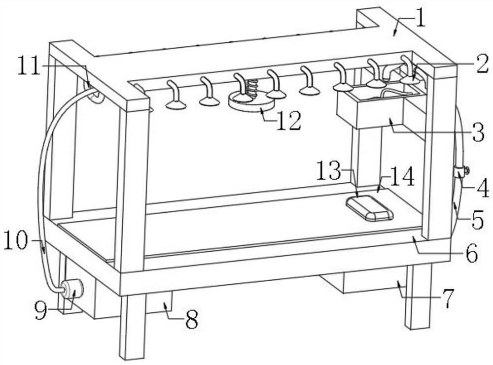 Automatic disinfection equipment for clinical general anesthesia