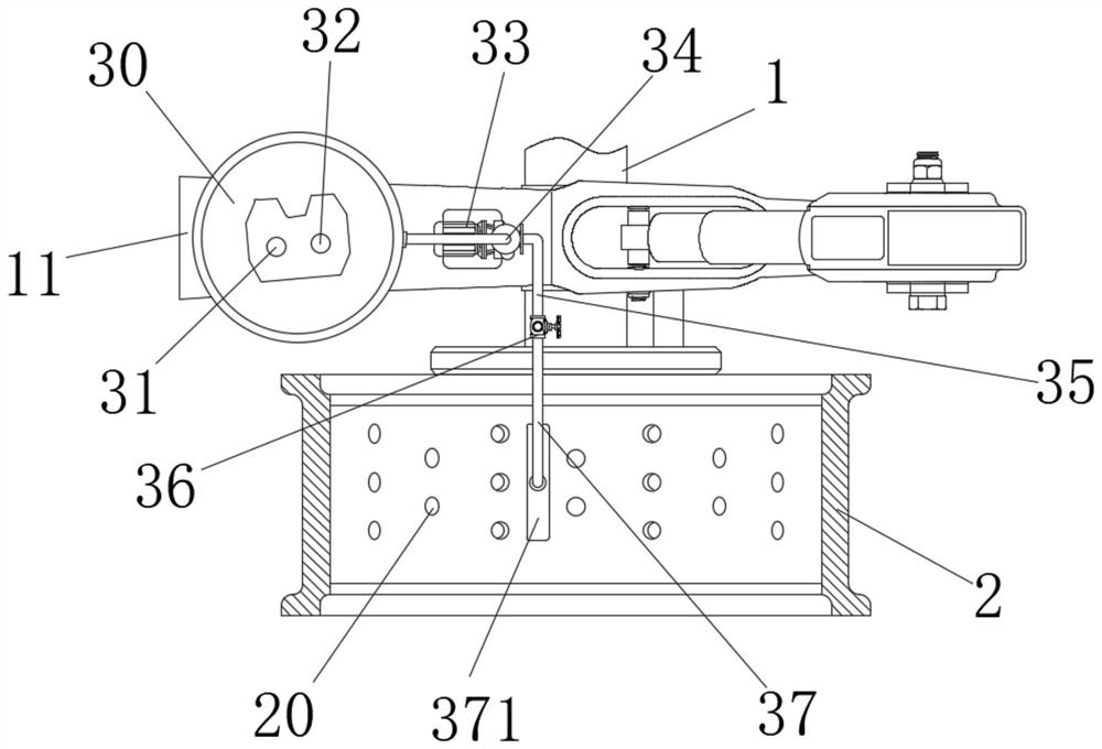 Tire cooling structure