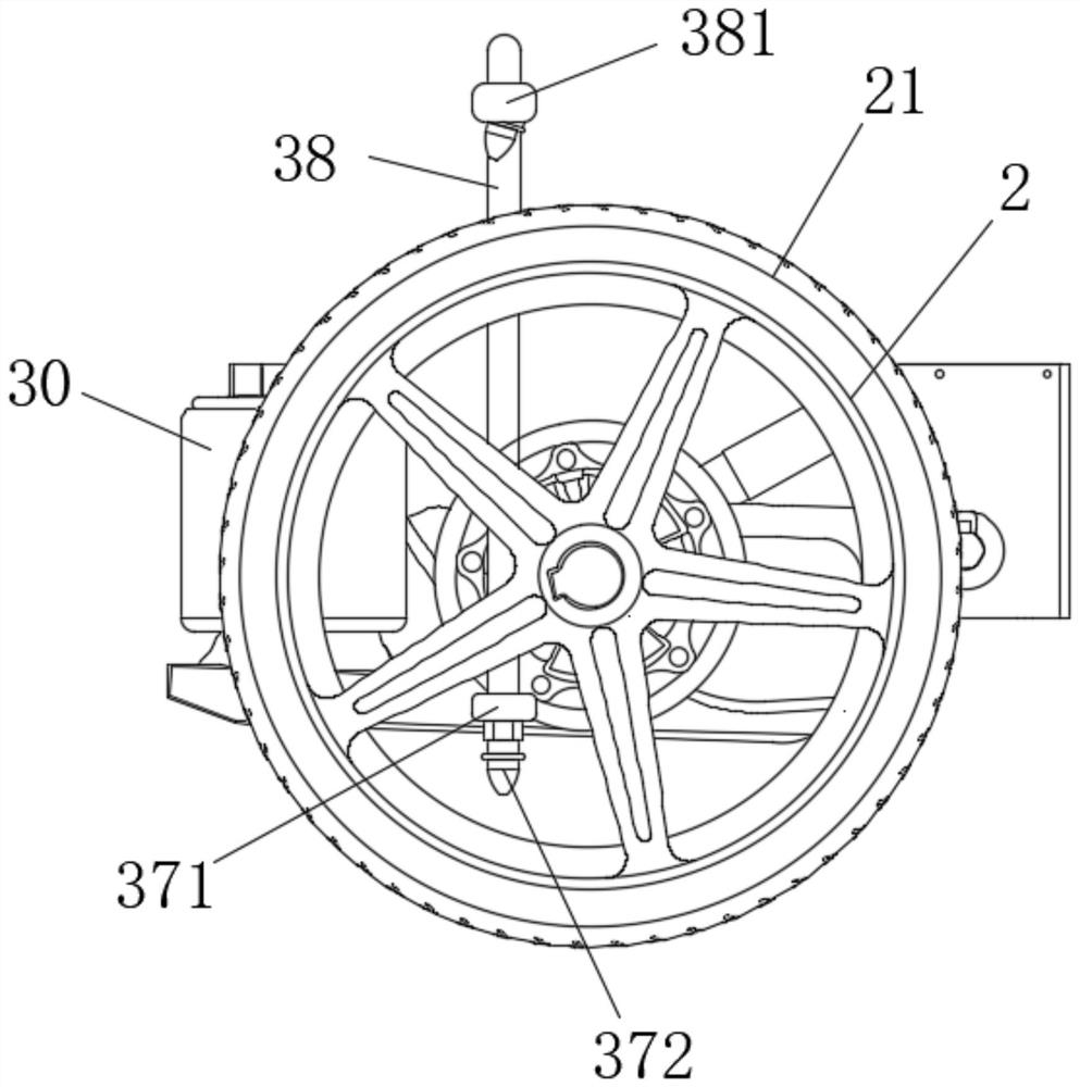 Tire cooling structure