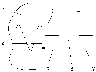 Thickness-adjustable tire face square plate device