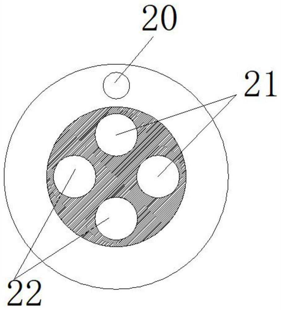 Drilling, blocking, fracturing and water injecting integrated structure and using method thereof