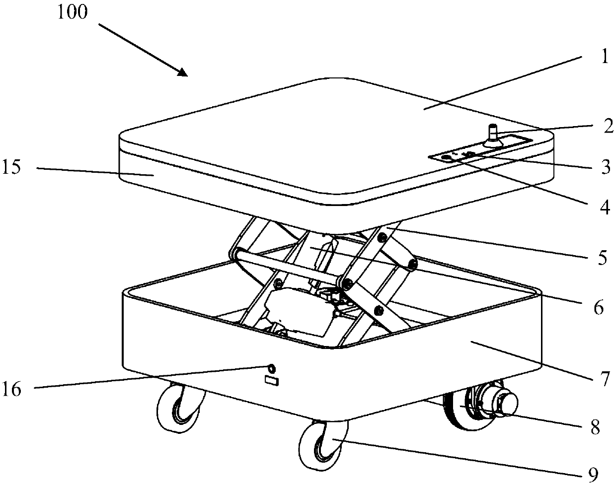 Automatic moving and lifting platform