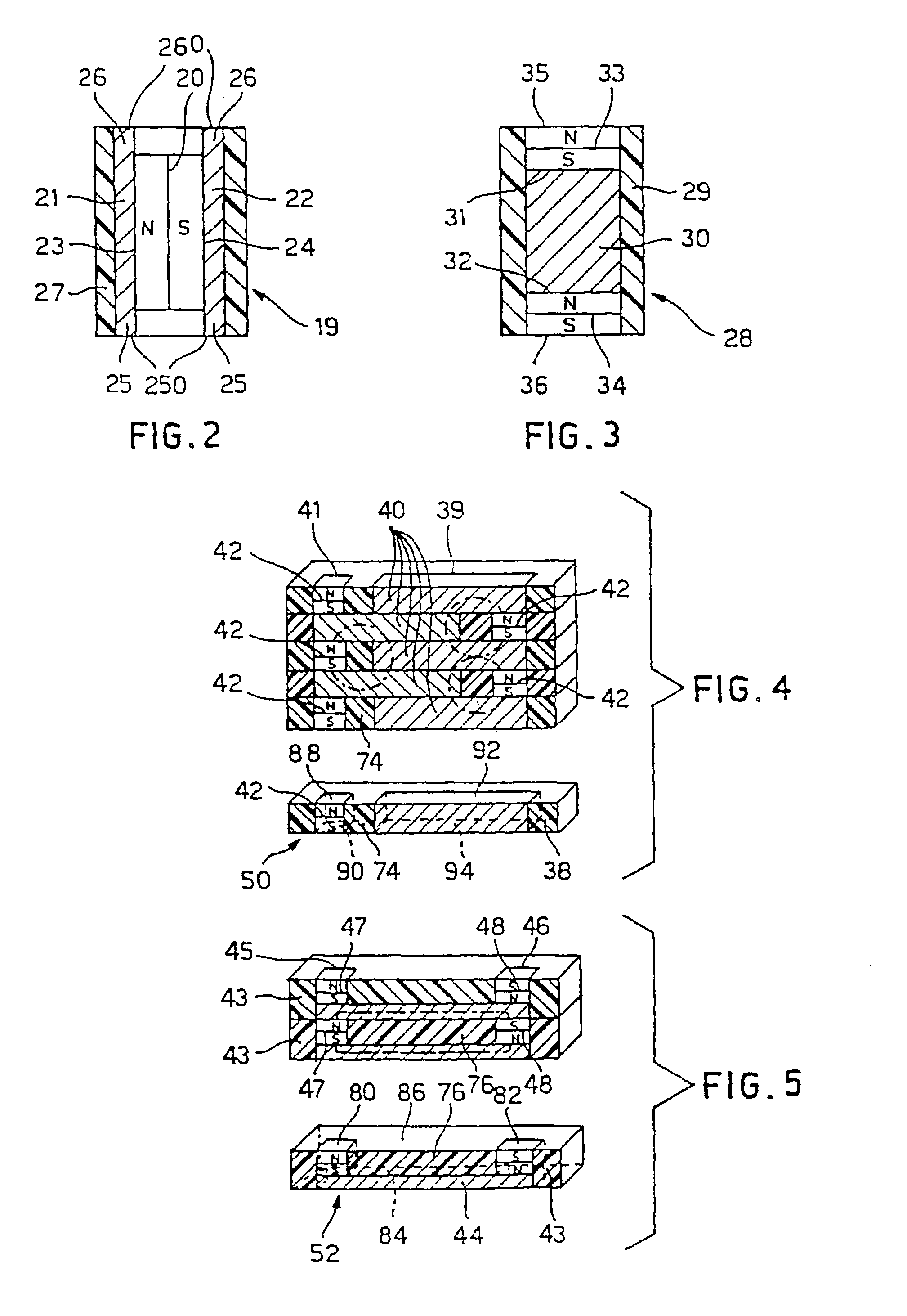 Modules creating magnetic anchorage assemblies and relevant assemblies