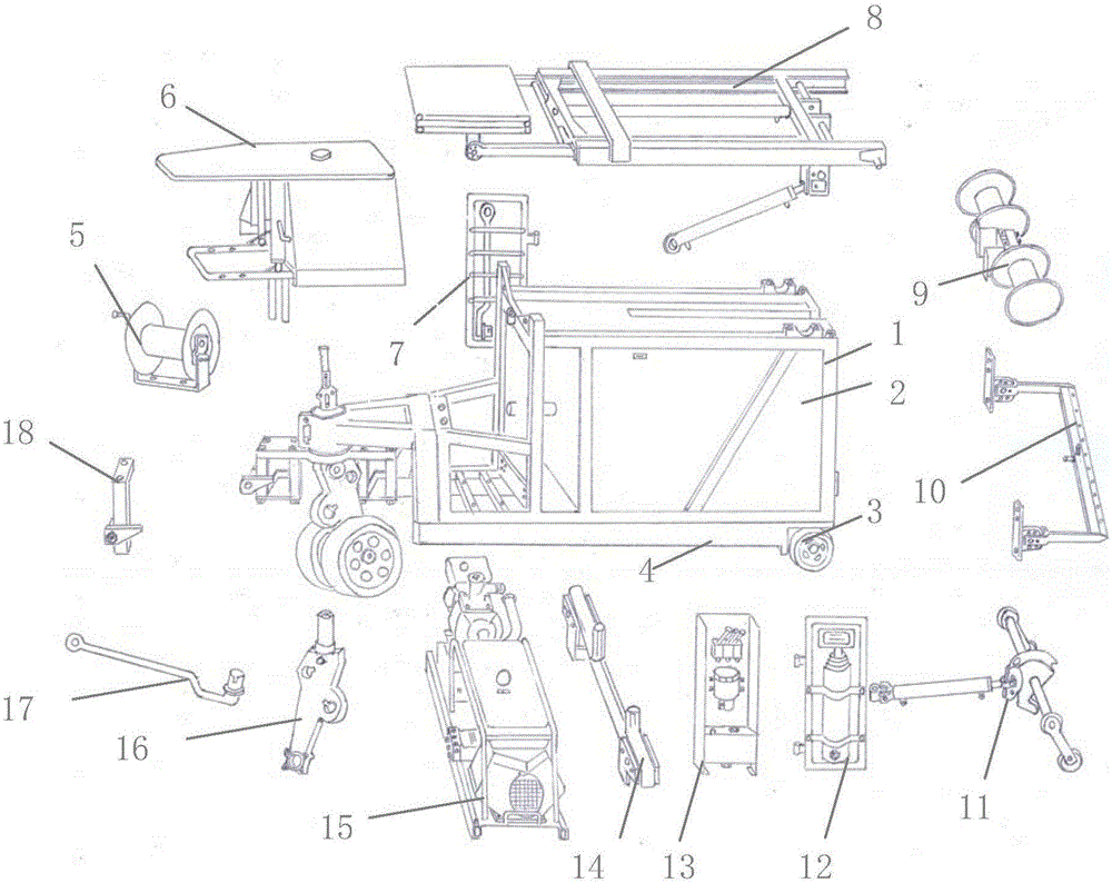 Multifunctional flat car