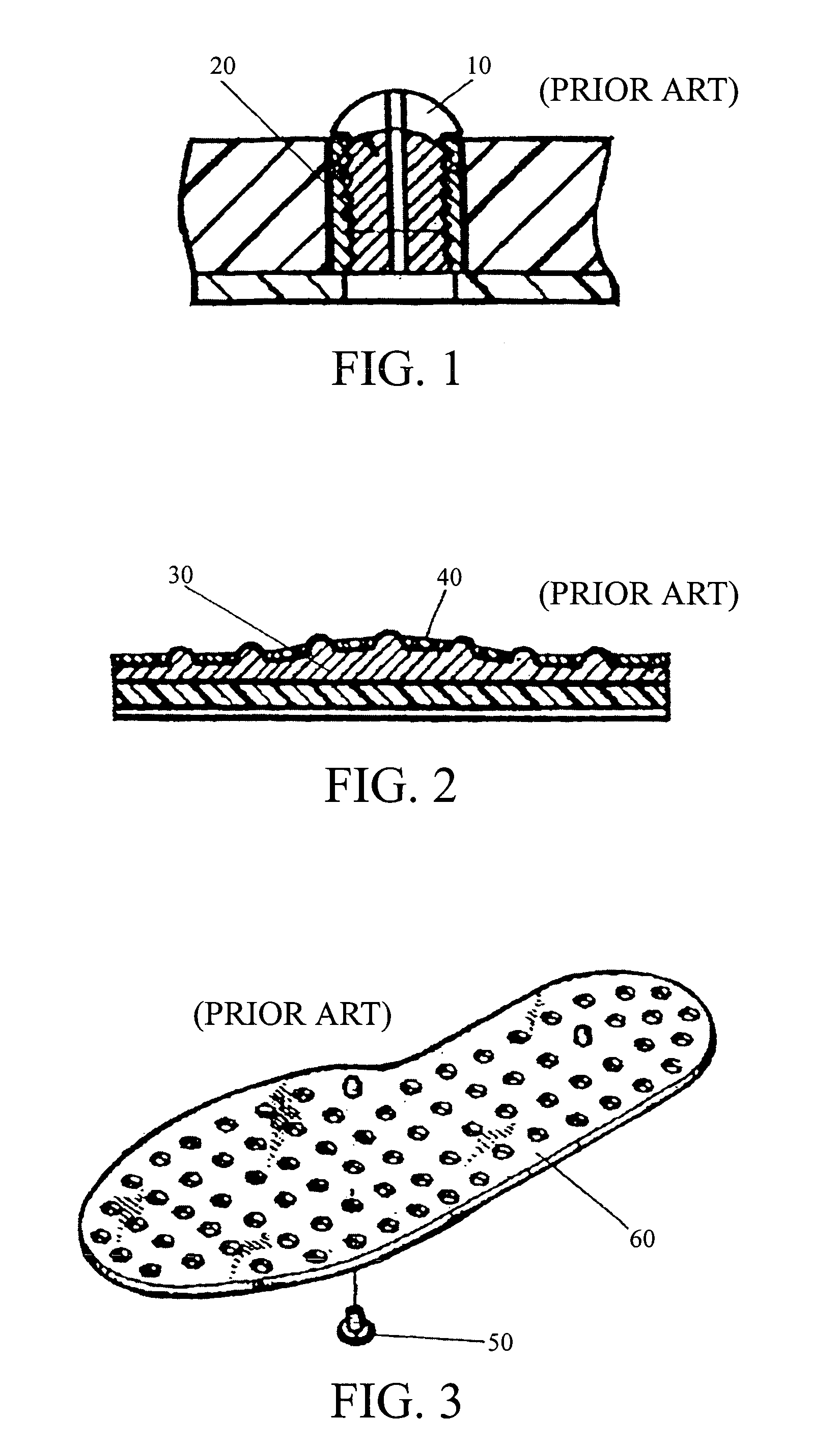 Floating massage pad structure