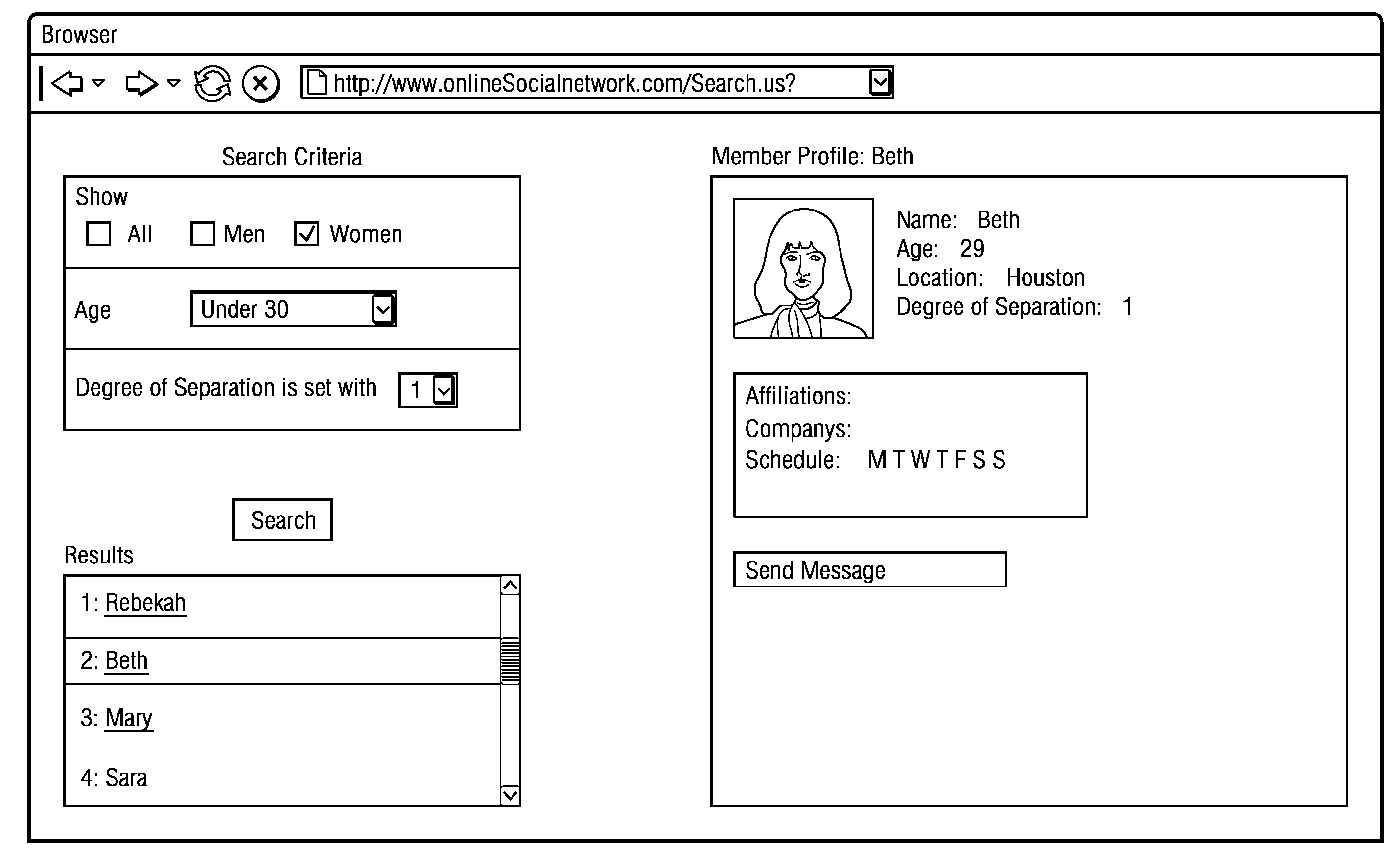 System and method for managing information flow between members of an online social network