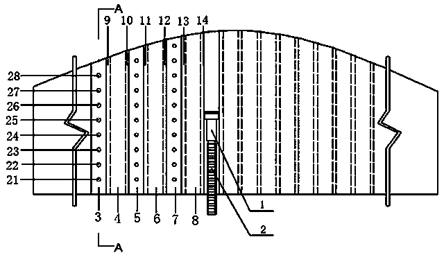 Continuous miner drilling-type paste filling mining method for end slope coal