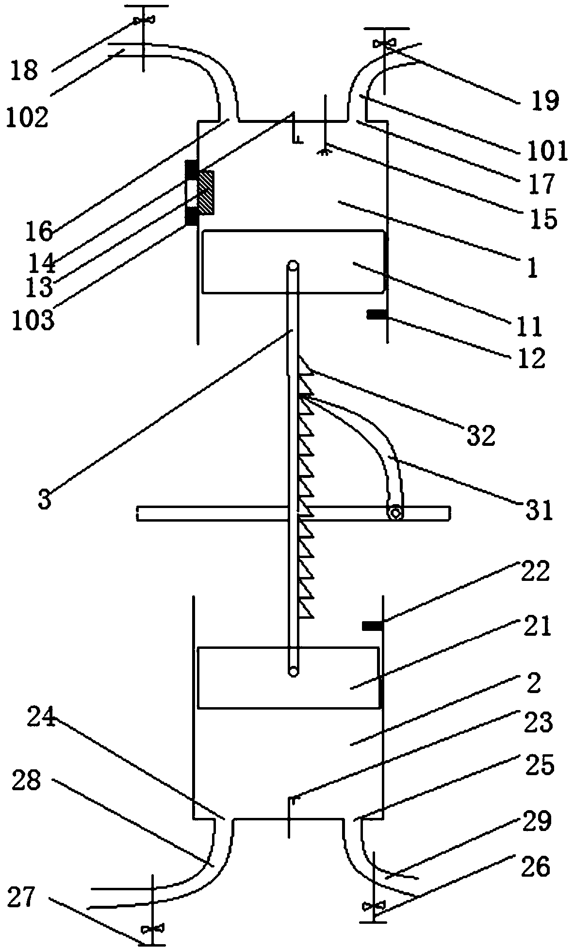 Variable volume elastic optical test device