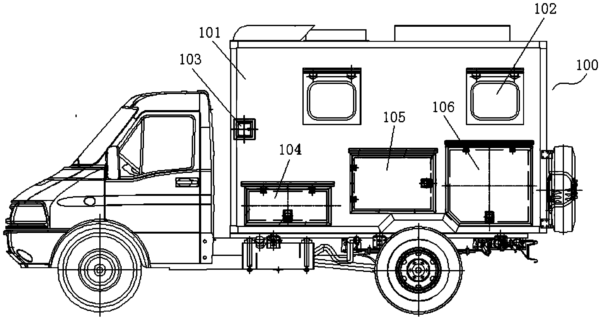 Multifunctional kitchen vehicle