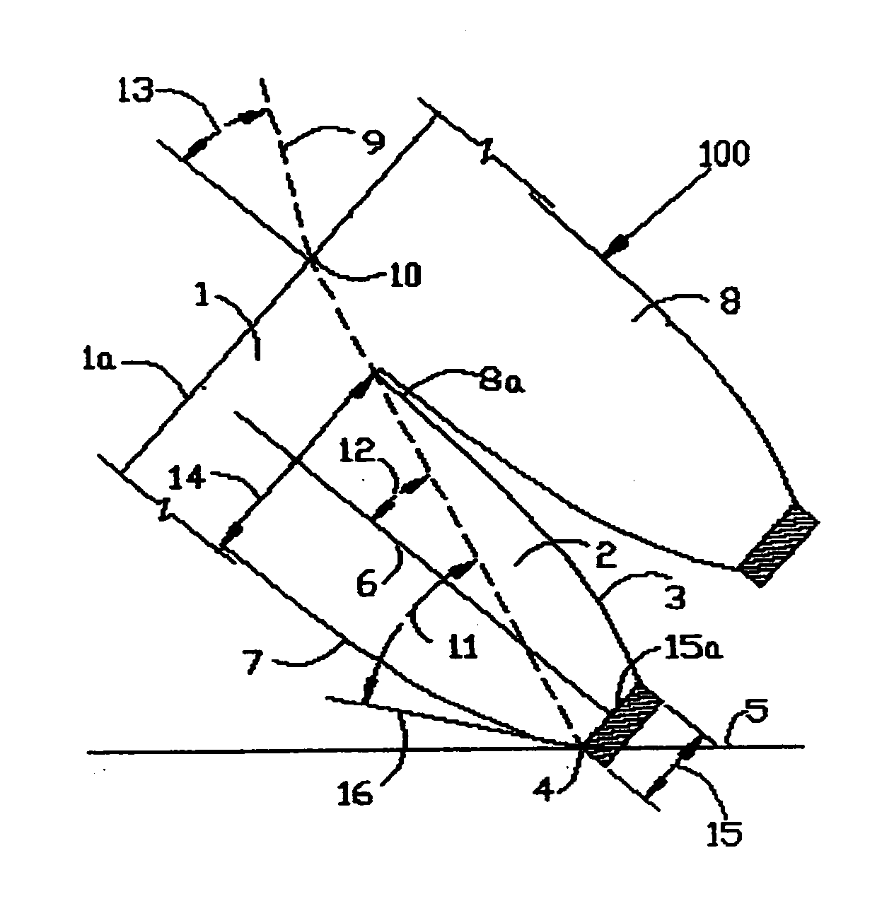 Concentrating solar roofing shingle