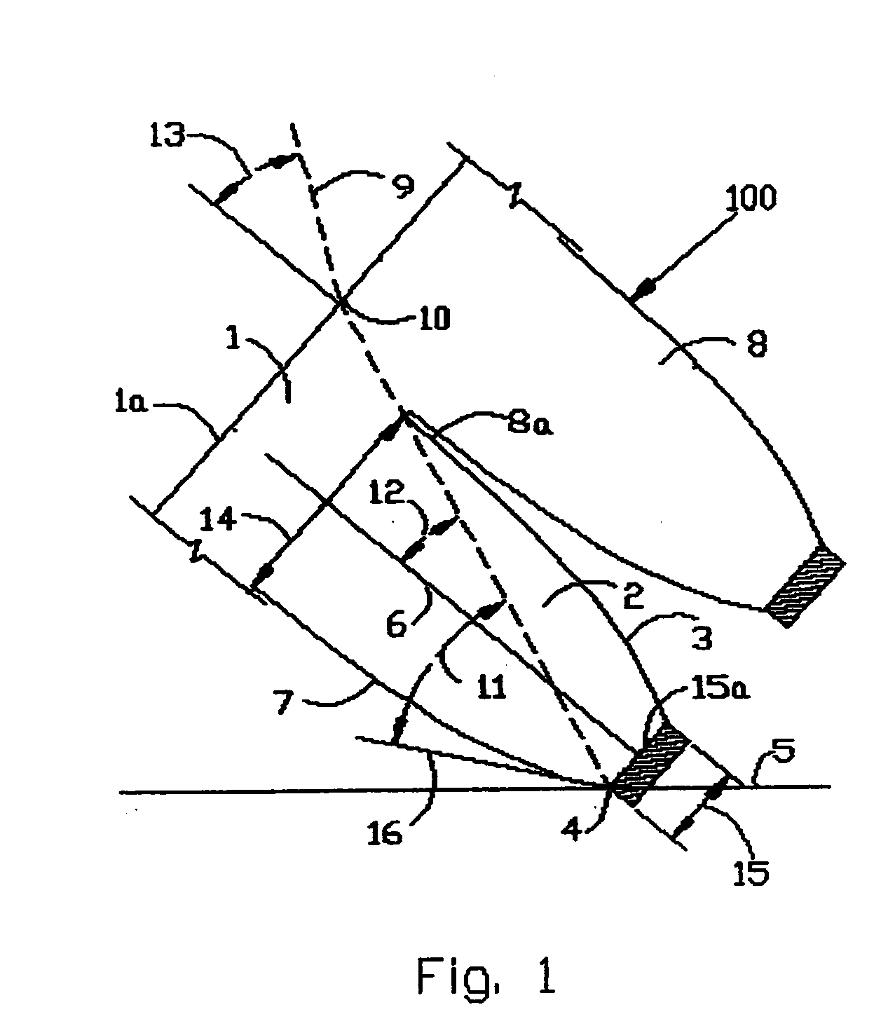 Concentrating solar roofing shingle