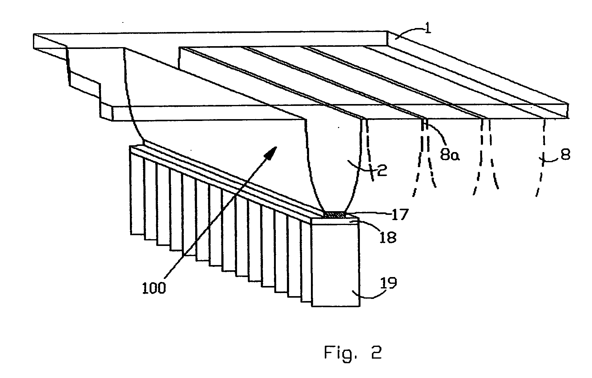 Concentrating solar roofing shingle