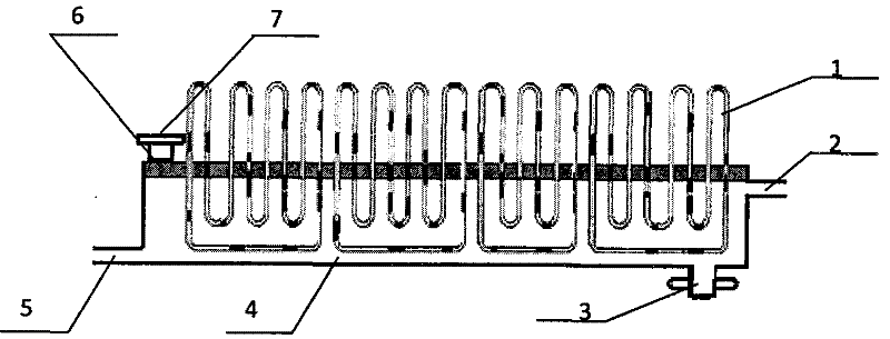 Automobile engine heat dissipating device based on oscillatory flow heat pipes